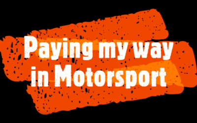 Paying my way in motorsport
